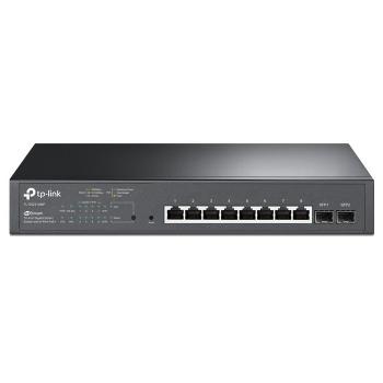 JetStream 8-Port Gigabit Smart PoE+ Swich with 2 SFP Slots TP-LINK T1500G-10MPS