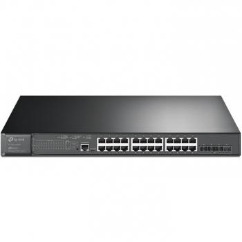 24-Port Gigabit and 4-Port 10GE SFP+ with 24-Port PoE+ TP-LINK TL-SG3428XMP