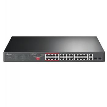 24-Port 10/100Mbps + 2-Port Gigabit Unmanaged PoE+ Switch TP-LINK TL-SL1226P