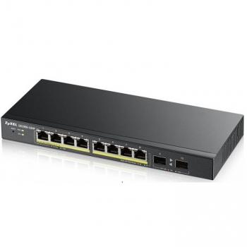 8-port GbE PoE + 2 SFP Smart Managed PoE Switch ZyXEL GS1900-10HP