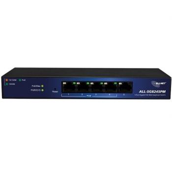 5-port Gigabit Ethernet with 4 PoE+ ports Smart-lite Switch ALLNET ALL-SG8245PM