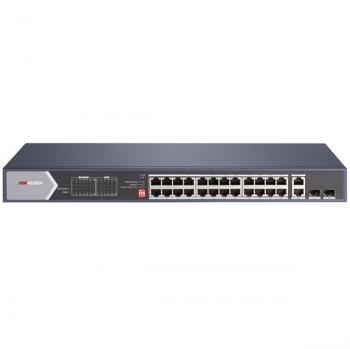 28-Port Gigabit Unmanaged Hi-PoE Switch HIKVISION DS-3E0528HP-E