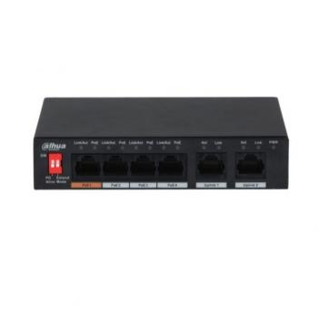 6-Port 10/100Mbps Unmanaged Desktop Switch DAHUA DH-PFS3006-4ET-60