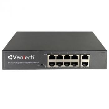 8-Port 10/100Mbps PoE Switch VANTECH VPS-08