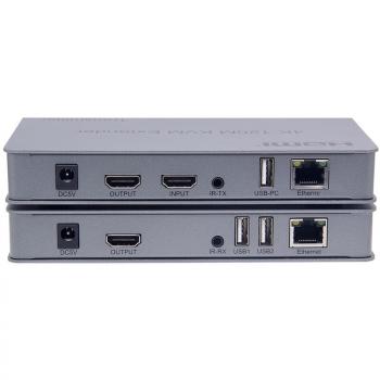 BỘ KHUẾCH ĐẠI MỞ RỘNG HDMI 4K VÀ USB QUA DÂY CÁP MẠNG 120 MÉT - 4K HDMI KVM 120M EXTENDER - BỘ KÉO DÀI HDMI USB QUA DÂY MẠNG 120 MÉT