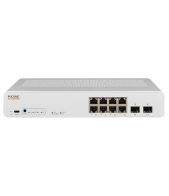8-Port Gigabit + 2-Port Gigabit SFP PoE Switch RUCKUS ICX7150-C08P-2x1G