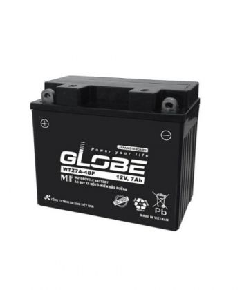 Ắc quy xe mô tô 12V-7Ah GLOBE WTZ7A-4BP