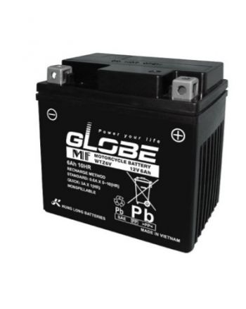 Ắc quy xe mô tô 12V-6Ah GLOBE WTZ6V