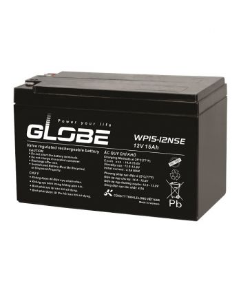 Ắc quy 12V-15Ah GLOBE WP15-12NSE