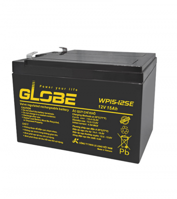 Ắc quy 12V-15Ah GLOBE WP15-12SE