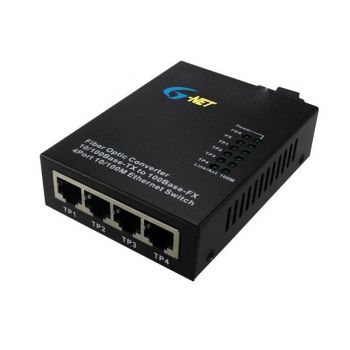 4-port 10/100Base-TX Ethernet Switch G-NET G-UES-1FX4TX-SC20A/B