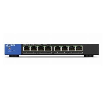 8-Port Business Smart Gigabit PoE+ Switch LINKSYS LGS308P