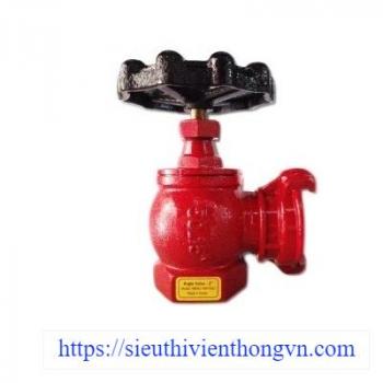 Van góc hợp kim gang, ngàm nhôm DN50 Seojin