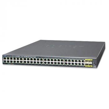 48 Port 10/100/1000BASE-T + 4 Port 100/1000BASE-X SFP Switch PLANET GS-4210-48T4S